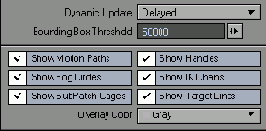 На вкладке Display Options содержатся