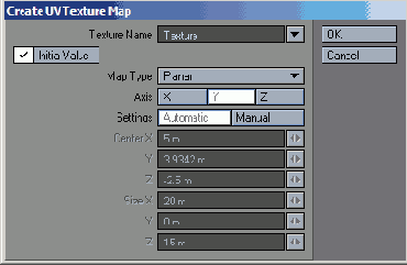 В диалоговом окне Create UV Texture